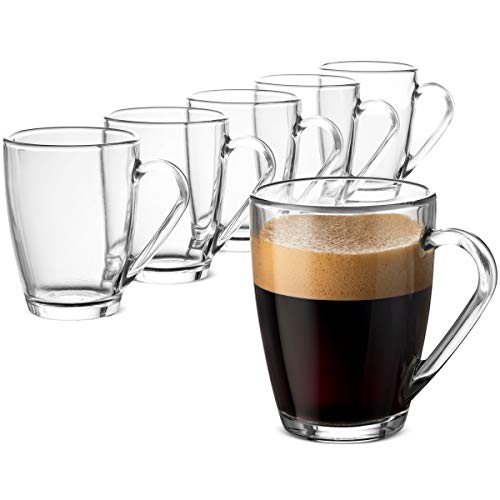 cioccolata calda Bicchiere da caffè irlandese per latte macchiato vetro resistente al calore con manico 250 ml 