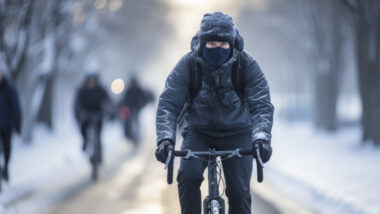 Se protéger du froid à vélo en hiver